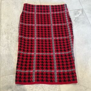 Knit pencil skirt